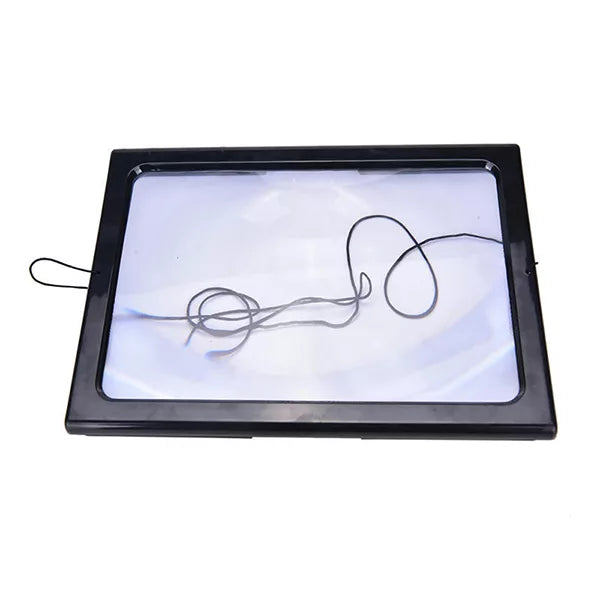 Triple Lens Magnifier with Built-in LED Illumination