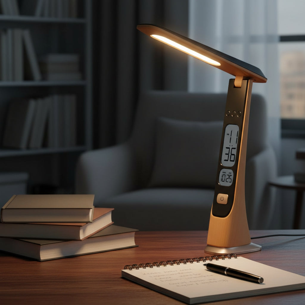LUMIFOLD - Compact Rechargeable LED Desk Lamp with Custom Brightness