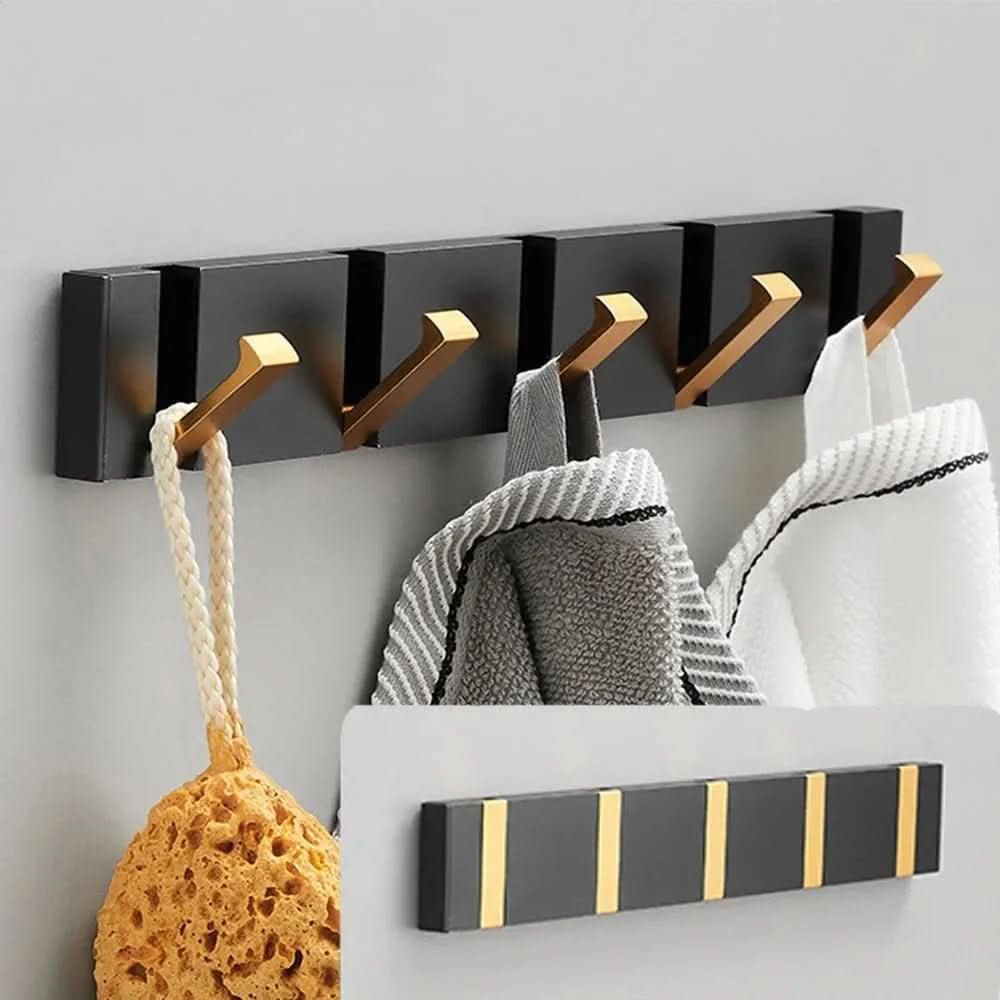 Versatile Space-Saving Wall Hook with Foldable Feature