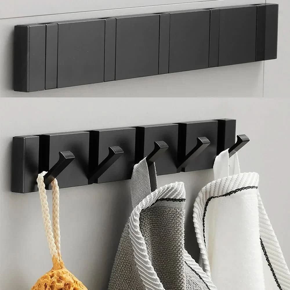 Versatile Space-Saving Wall Hook with Foldable Feature
