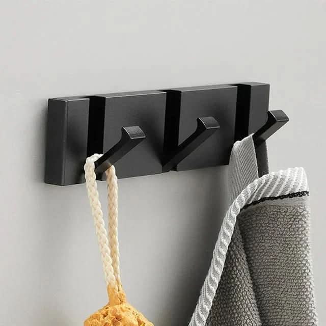 Versatile Space-Saving Wall Hook with Foldable Feature