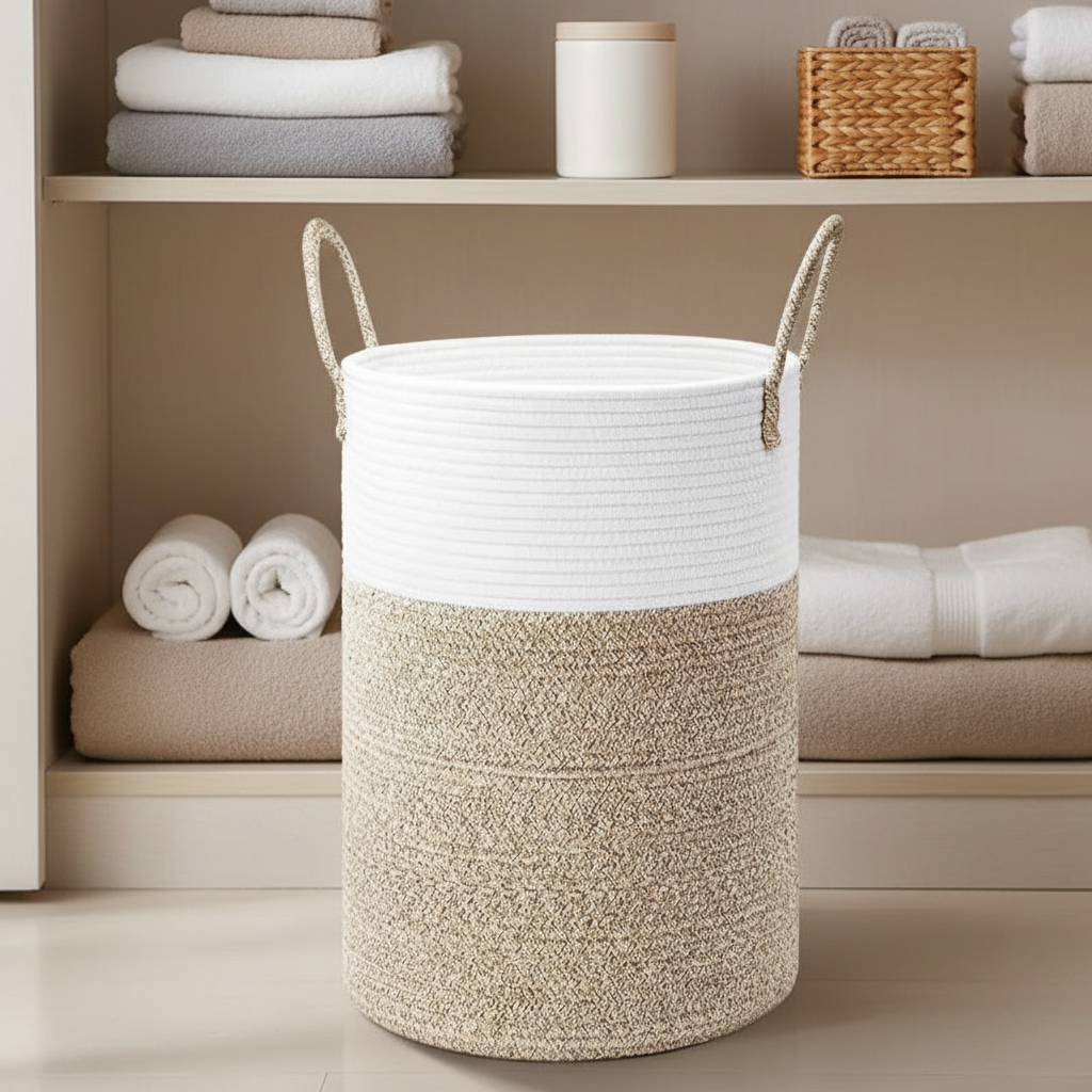 Round Folding Laundry Basket