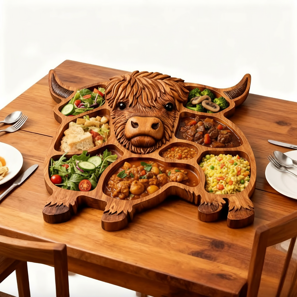 Charming Cow Board for Elegant Entertaining