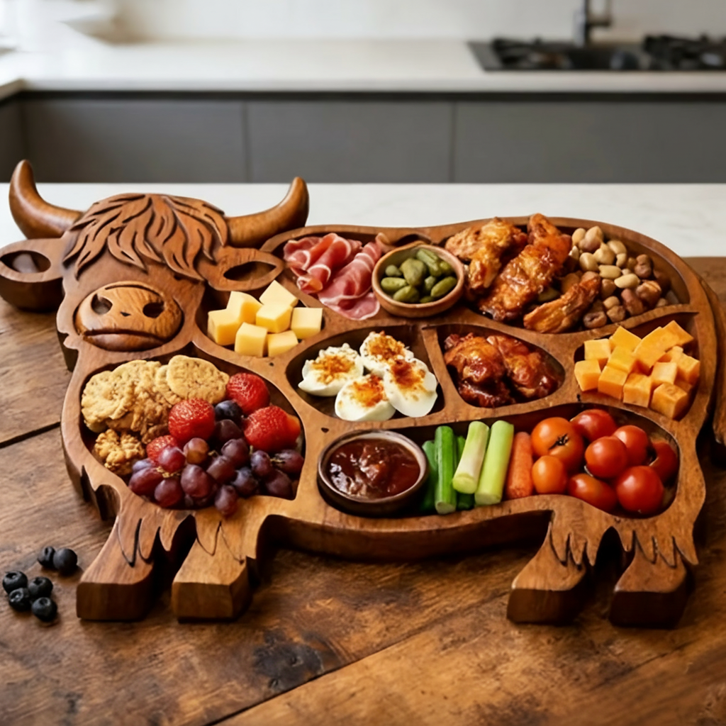 Charming Cow Board for Elegant Entertaining