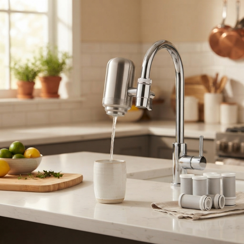 Advanced 5-Stage Faucet Water Purifier for Pure Hydration
