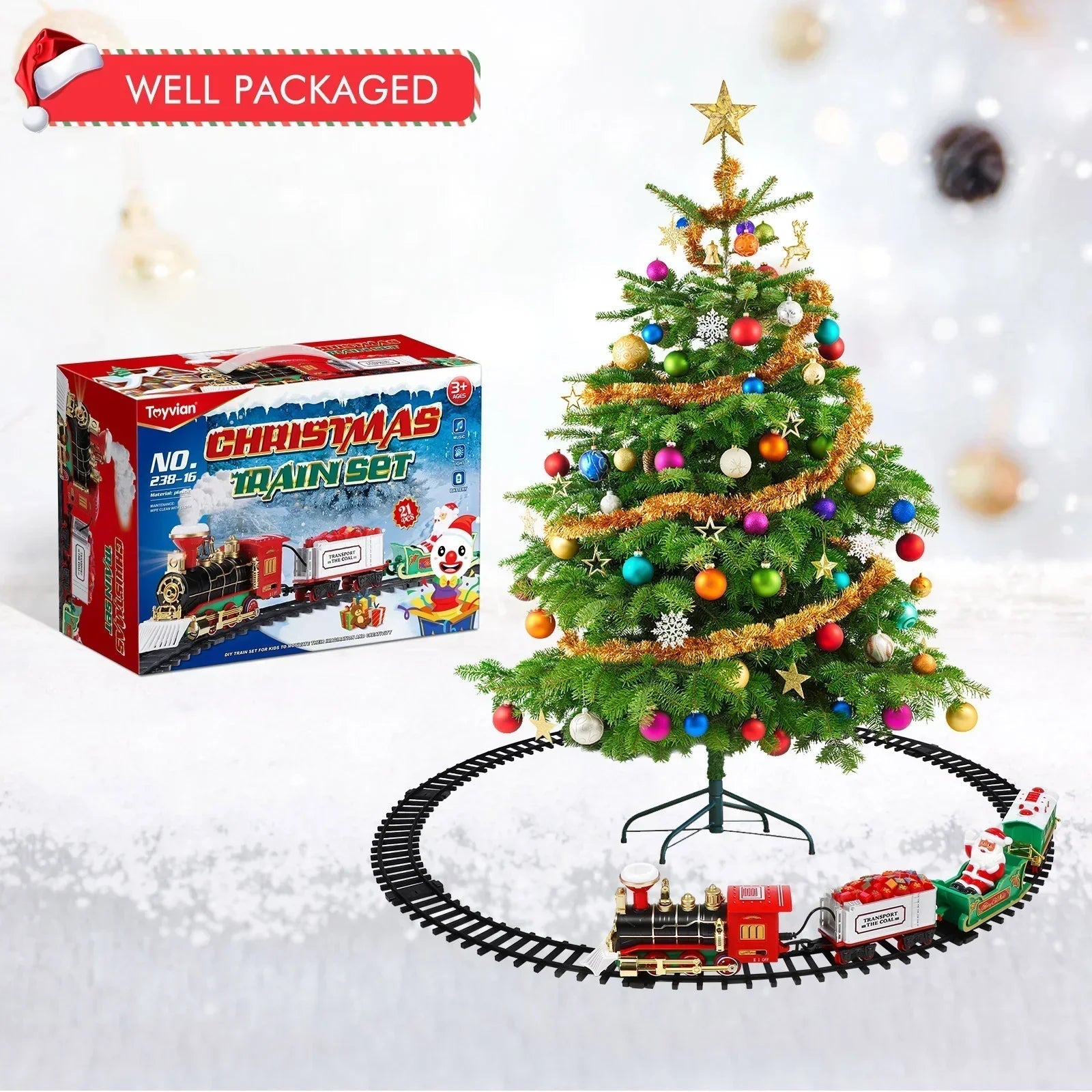 Enchanted Holiday Express | Electric Train Set with Lights & Sounds