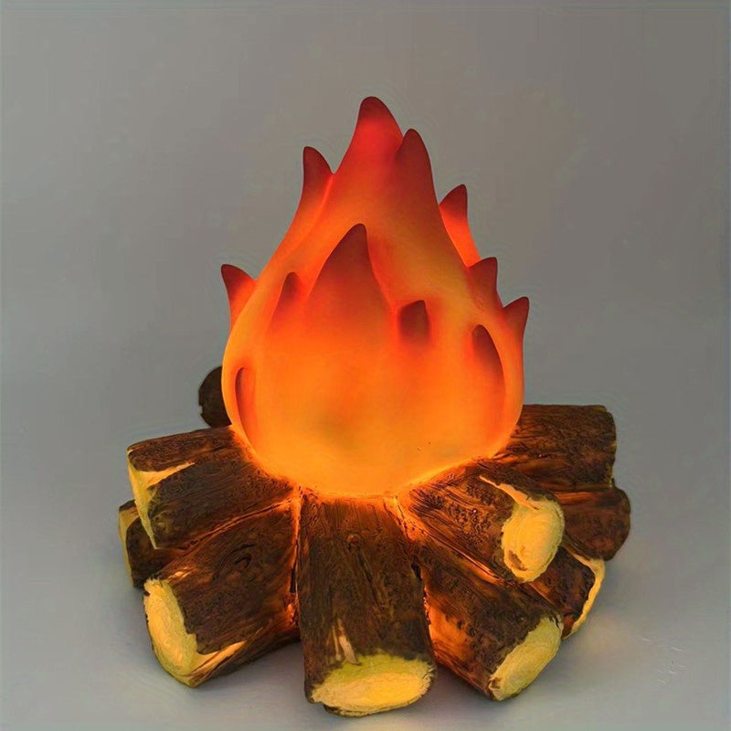 Enchanting Glow Lantern – Portable Campfire Ambiance, Battery-Powered