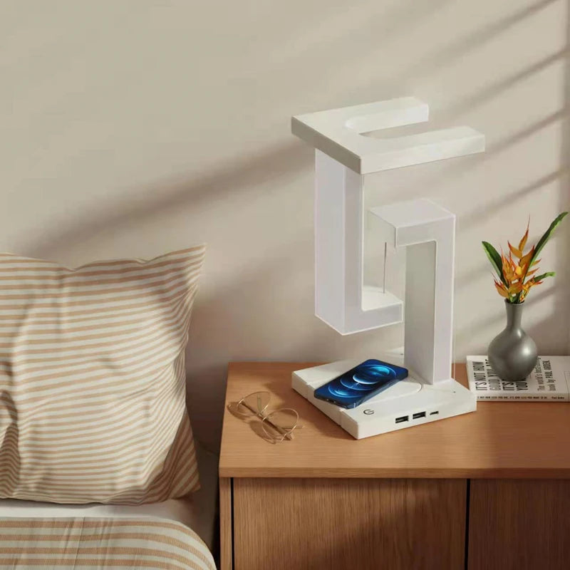 Magnetic Levitation Charging Lamp with Soft Ambient Light