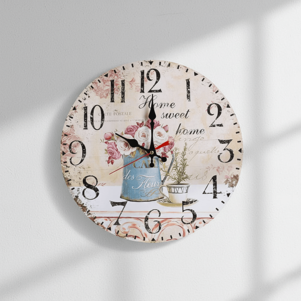 Elegant Scenic Wall Clock with Quartz Precision