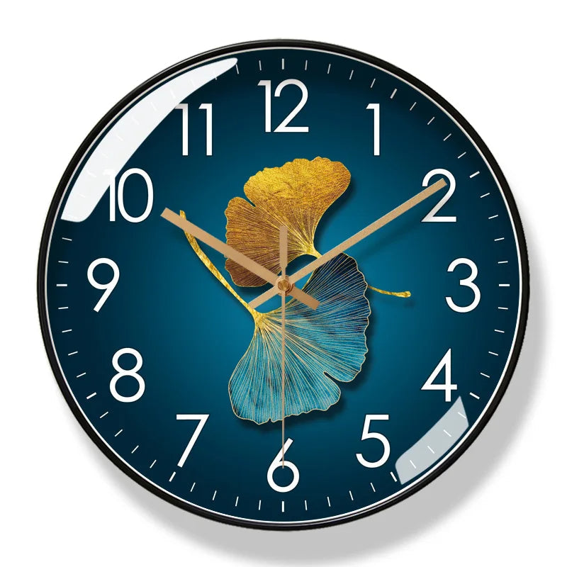Charming Floral Wall Clock with Silent Quartz Mechanism