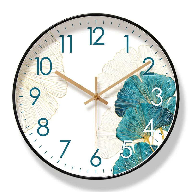 Charming Floral Wall Clock with Silent Quartz Mechanism