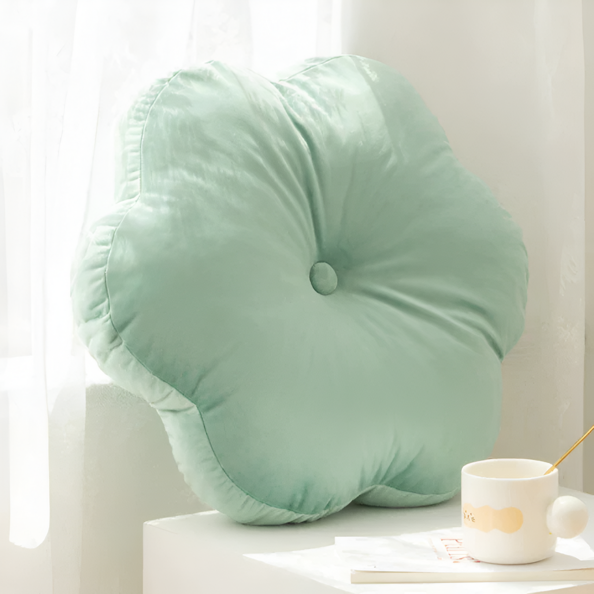 Blossom Velvet Decorative Throw Pillow for Cozy Living