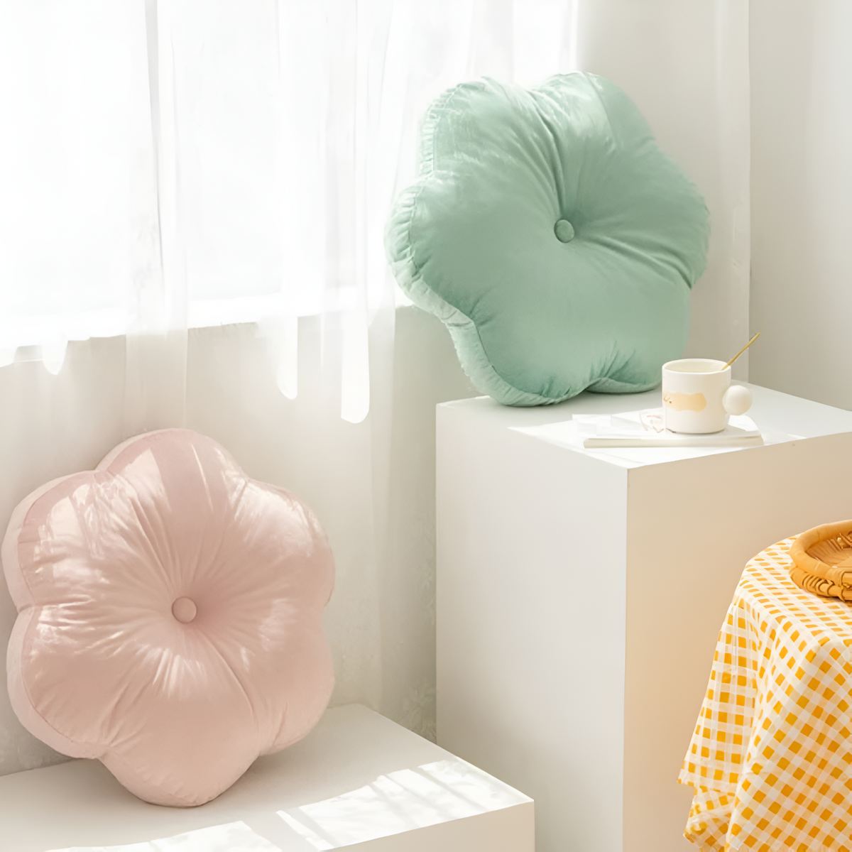 Blossom Velvet Decorative Throw Pillow for Cozy Living