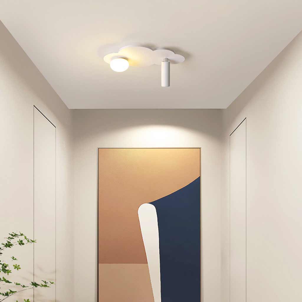 Cloud-Inspired Integrated LED Ceiling Light Fixture
