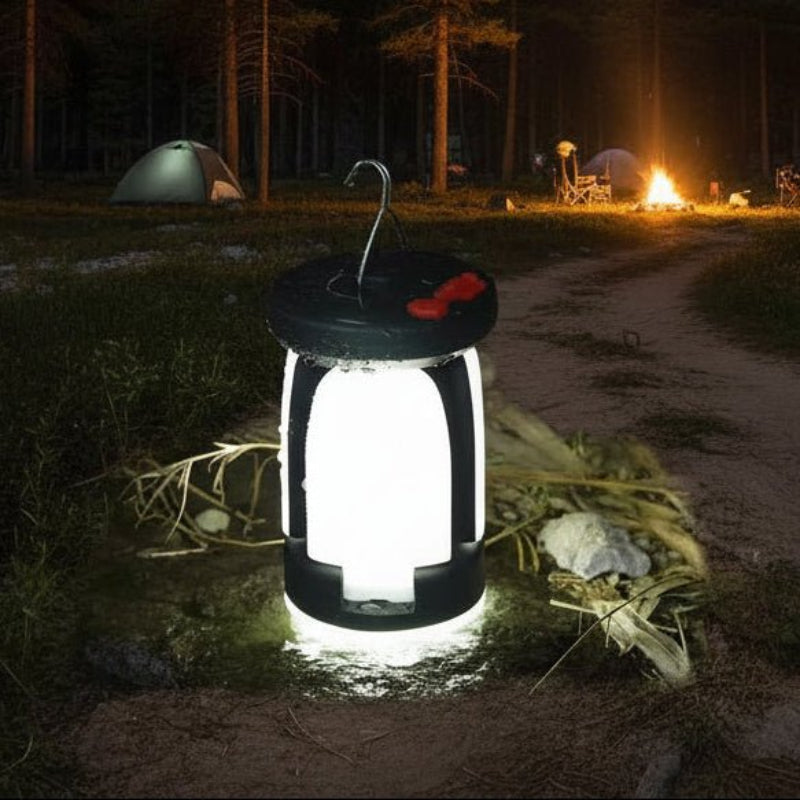 Versatile Solar-Powered Camping Lantern with USB Charging