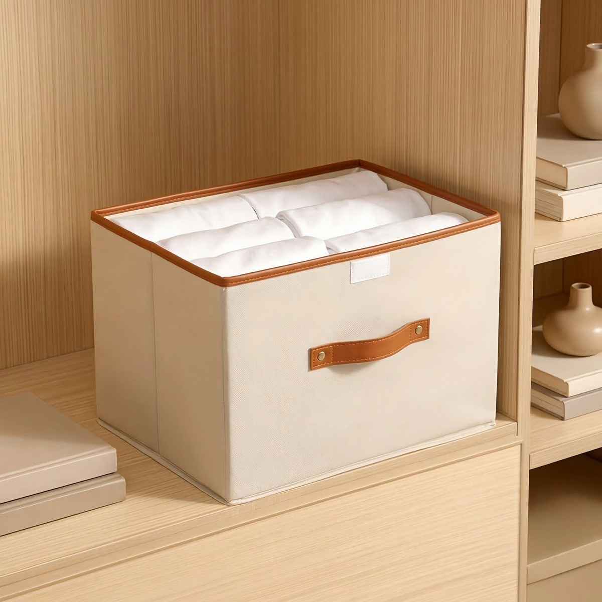 Versatile Collapsible Storage Container with Lid and Handles