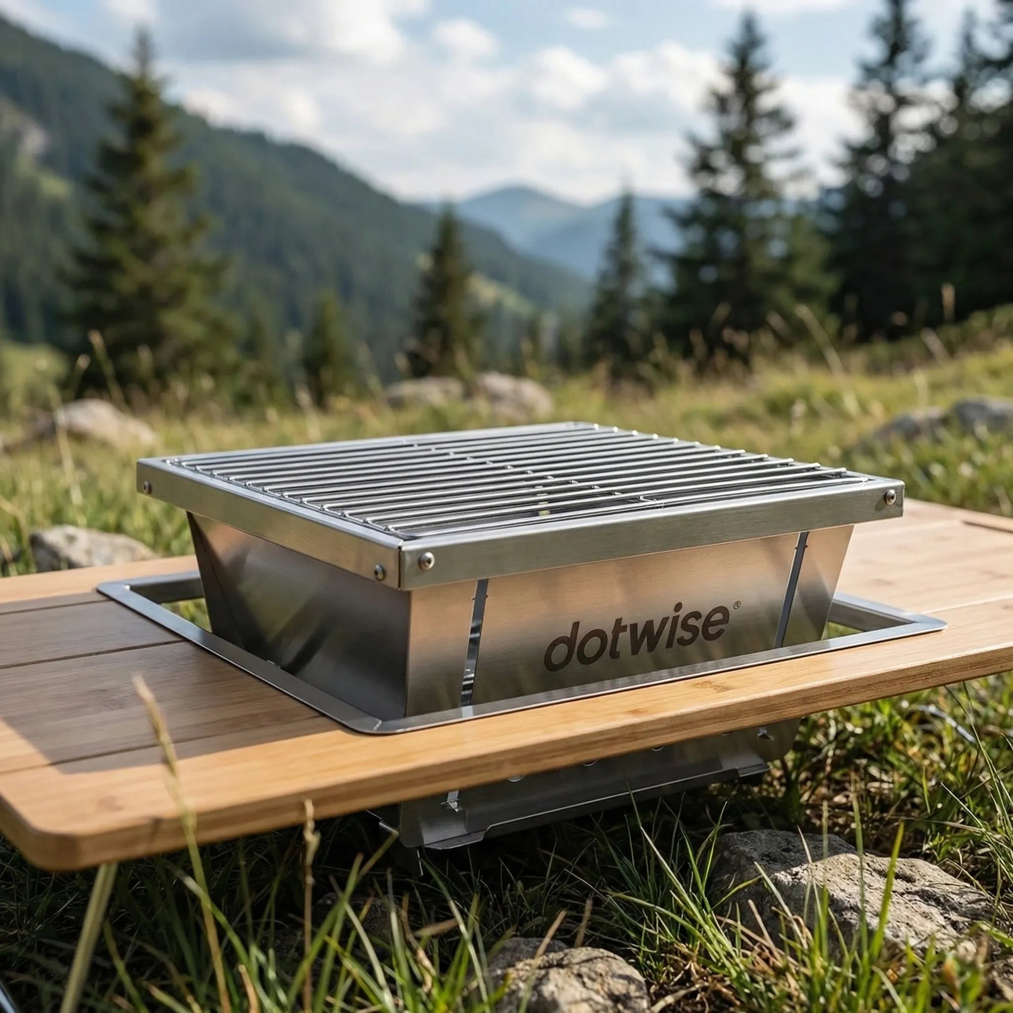 Portable Folding Outdoor Grill for Barbecue