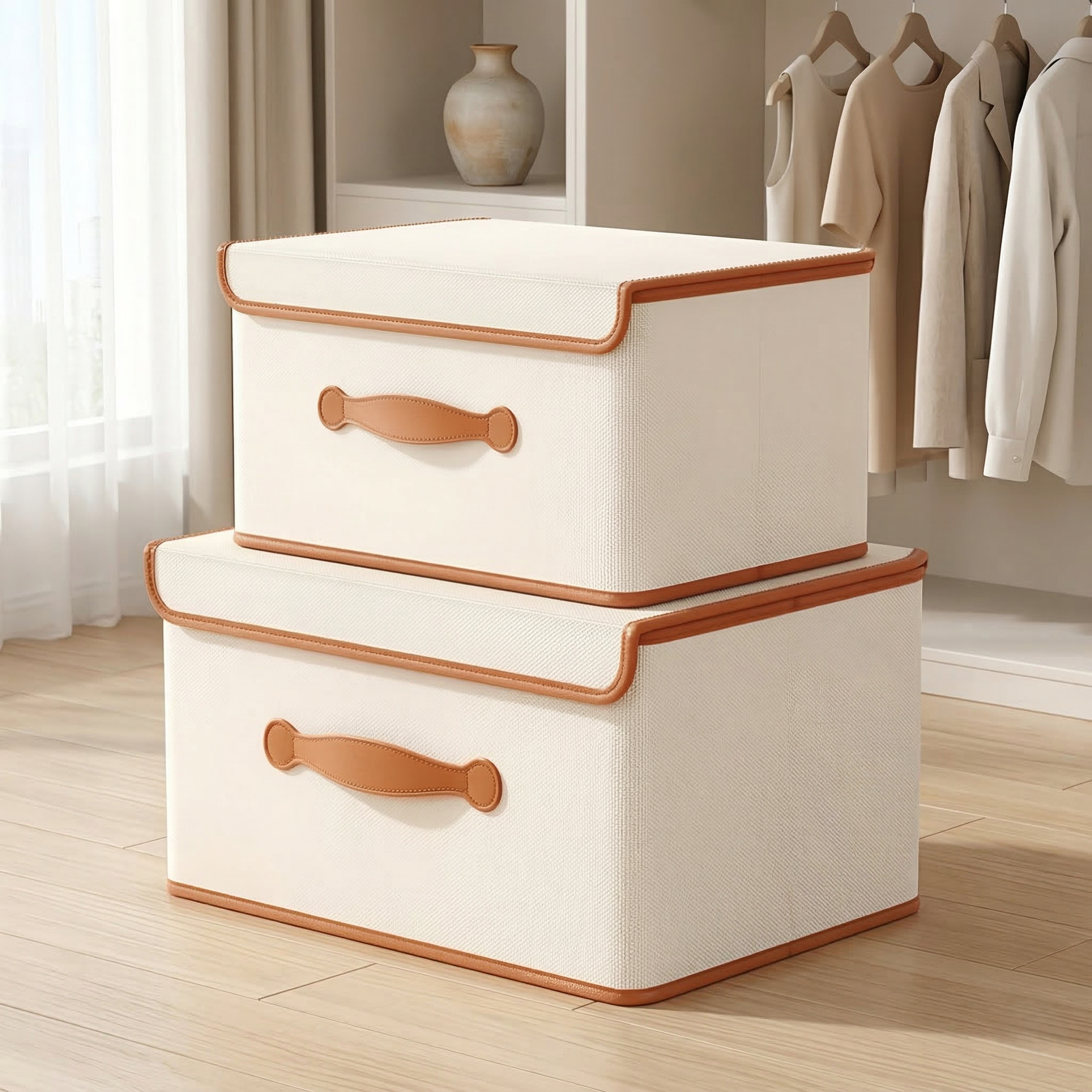Versatile Collapsible Fabric Storage Container with Lid