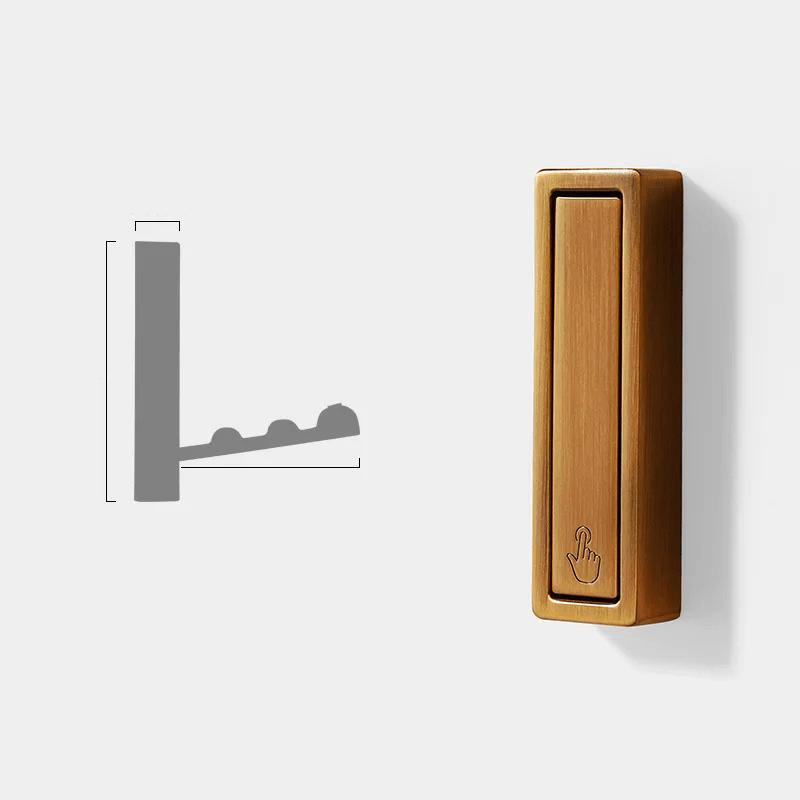 Space-Saving Metal Wall Hook with Foldable Design