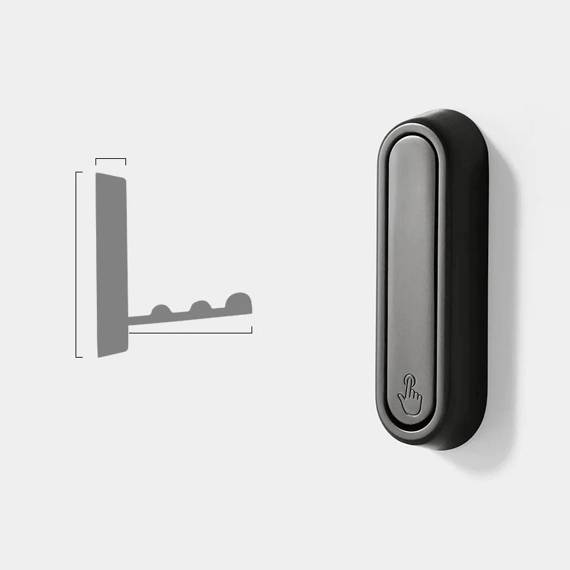 Space-Saving Metal Wall Hook with Foldable Design
