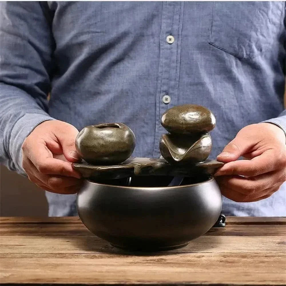 EleganceFlow – Stylish Ceramic Cat Water Fountain
