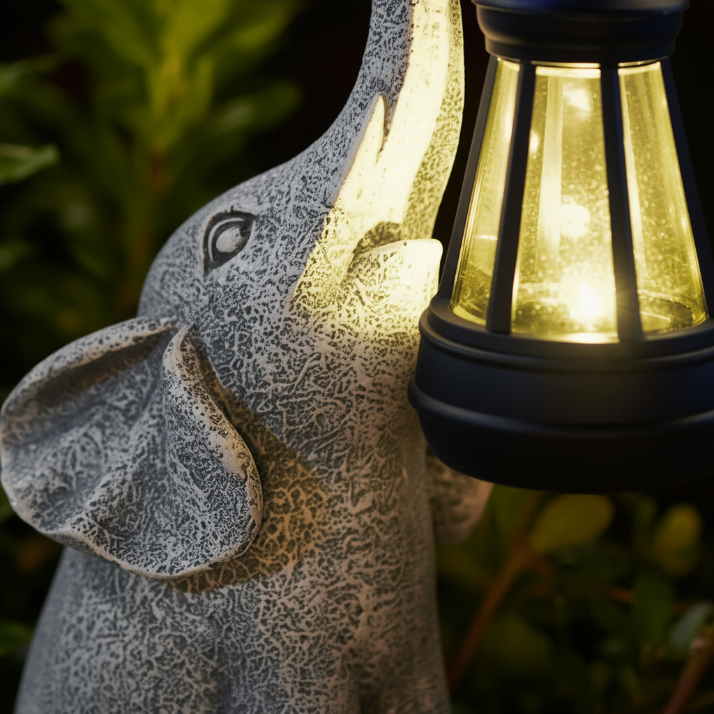 Animal-Shaped Outdoor Freestanding Light Fixture