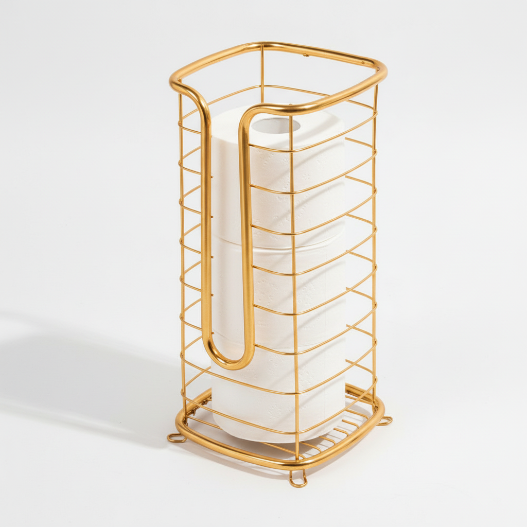 Stainless Steel Freestanding Paper Roll Holder
