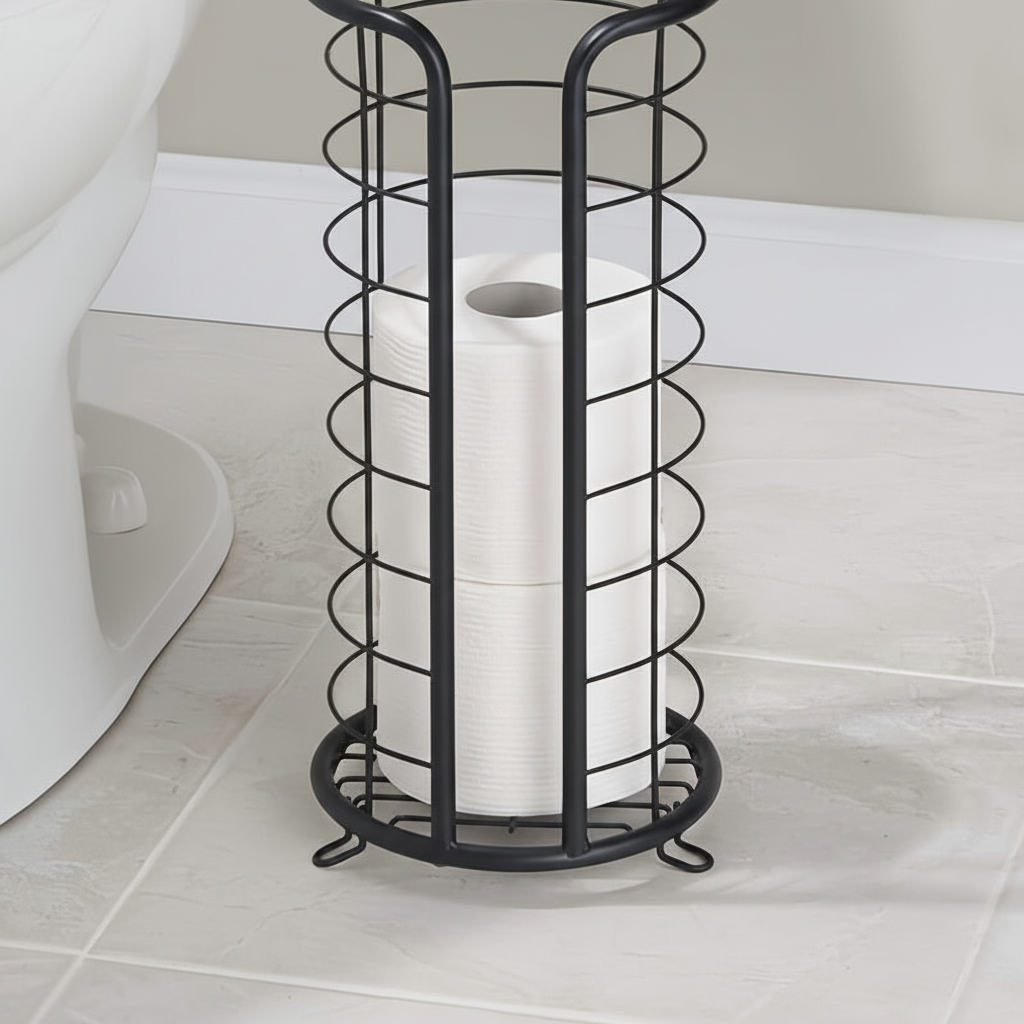 Stainless Steel Freestanding Paper Roll Holder