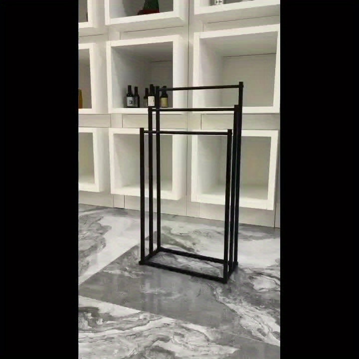 Steel Towel Stand - Freestanding Bathroom Organizer
