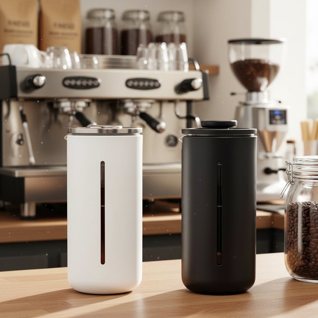 Portable Coffee Press | 450 ml Stainless Steel Filter for Bold Brews