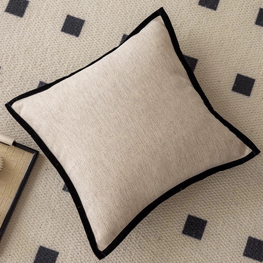 Elegant Jacquard Fabric Pillow Cover for Home Décor