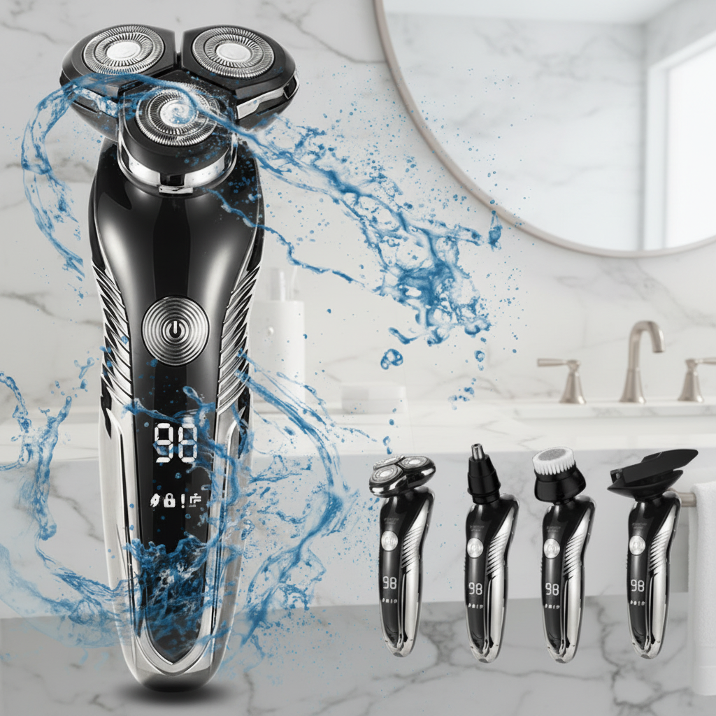 AquaSmooth – Premium Electric Shaver for Wet & Dry Use