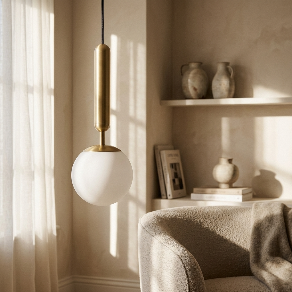 Elegant Globe Pendant Light with Soft Diffused Glow