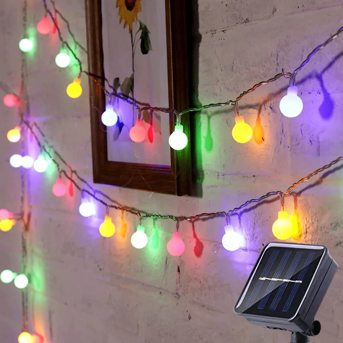 Eco-Friendly Outdoor String Lights with Solar Power