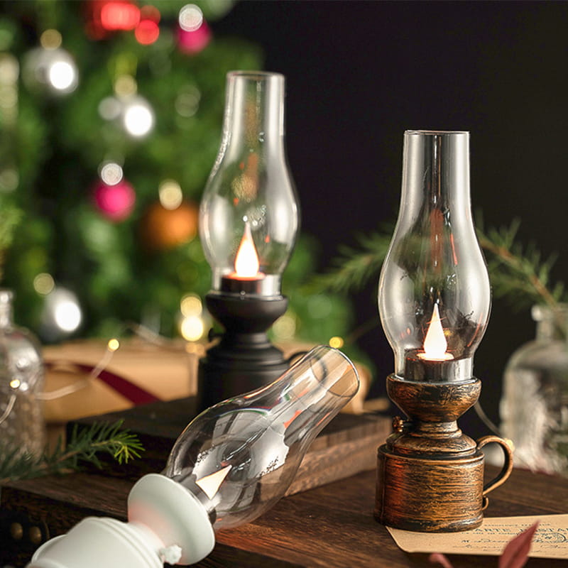 Nostalgic LED Lantern with Gentle Flicker Effect
