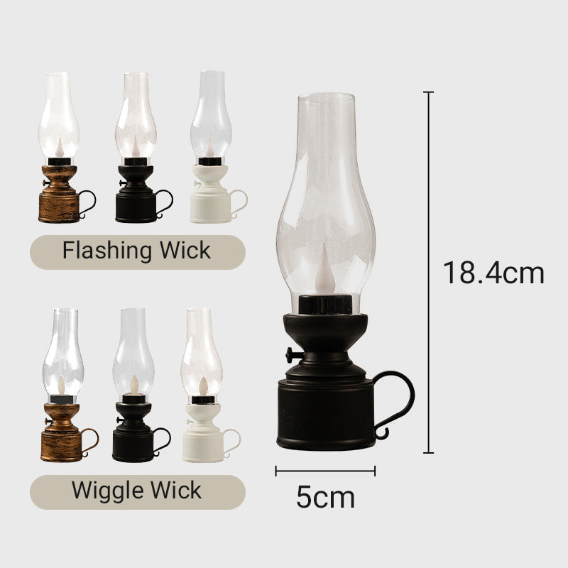 Nostalgic LED Lantern with Gentle Flicker Effect