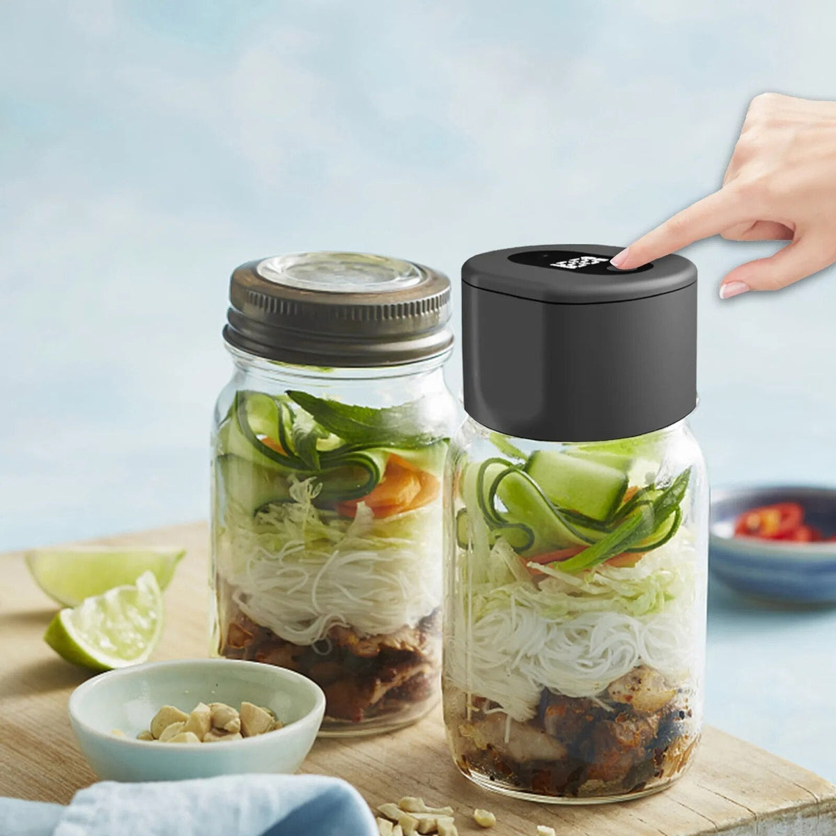 Effortless Airtight Jar Sealer for Food Preservation