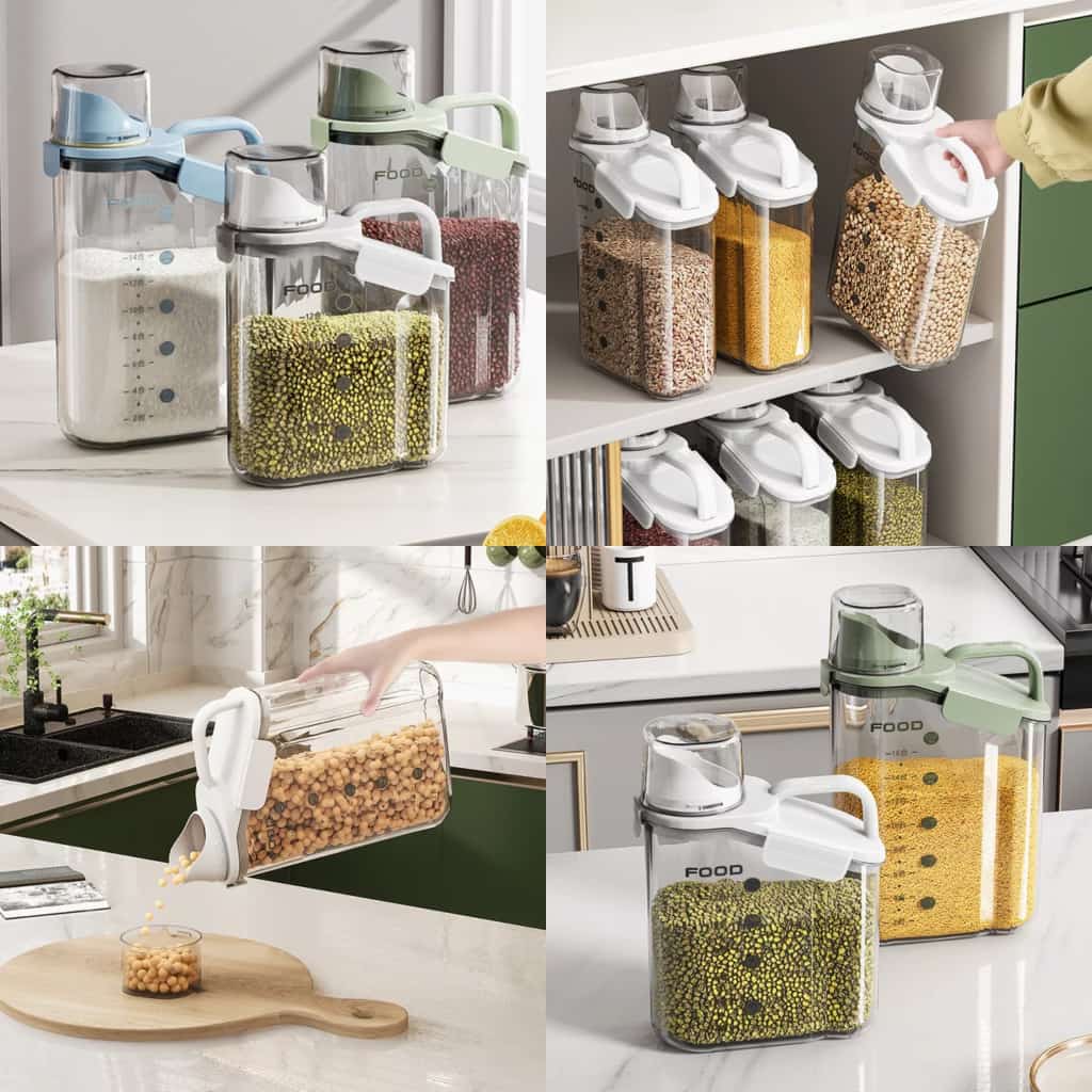 Acrylic Food Storage Canisters for Neat Organization