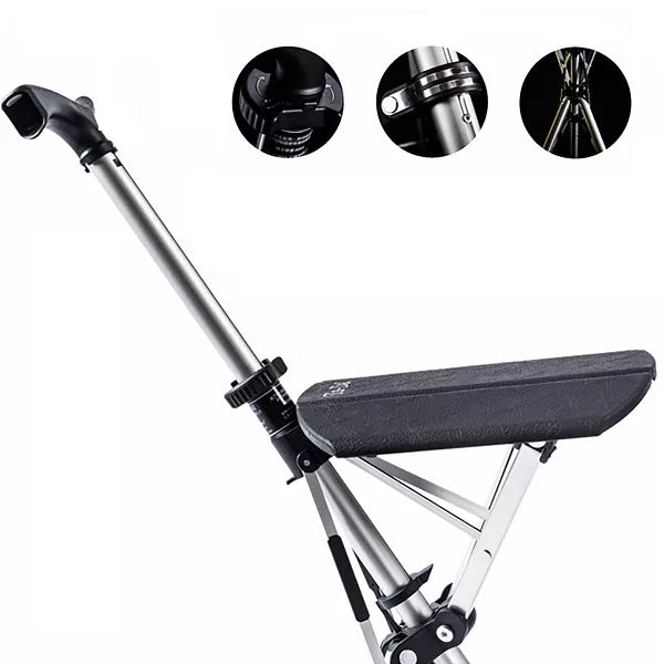 Versatile Walking Cane with Integrated Seat