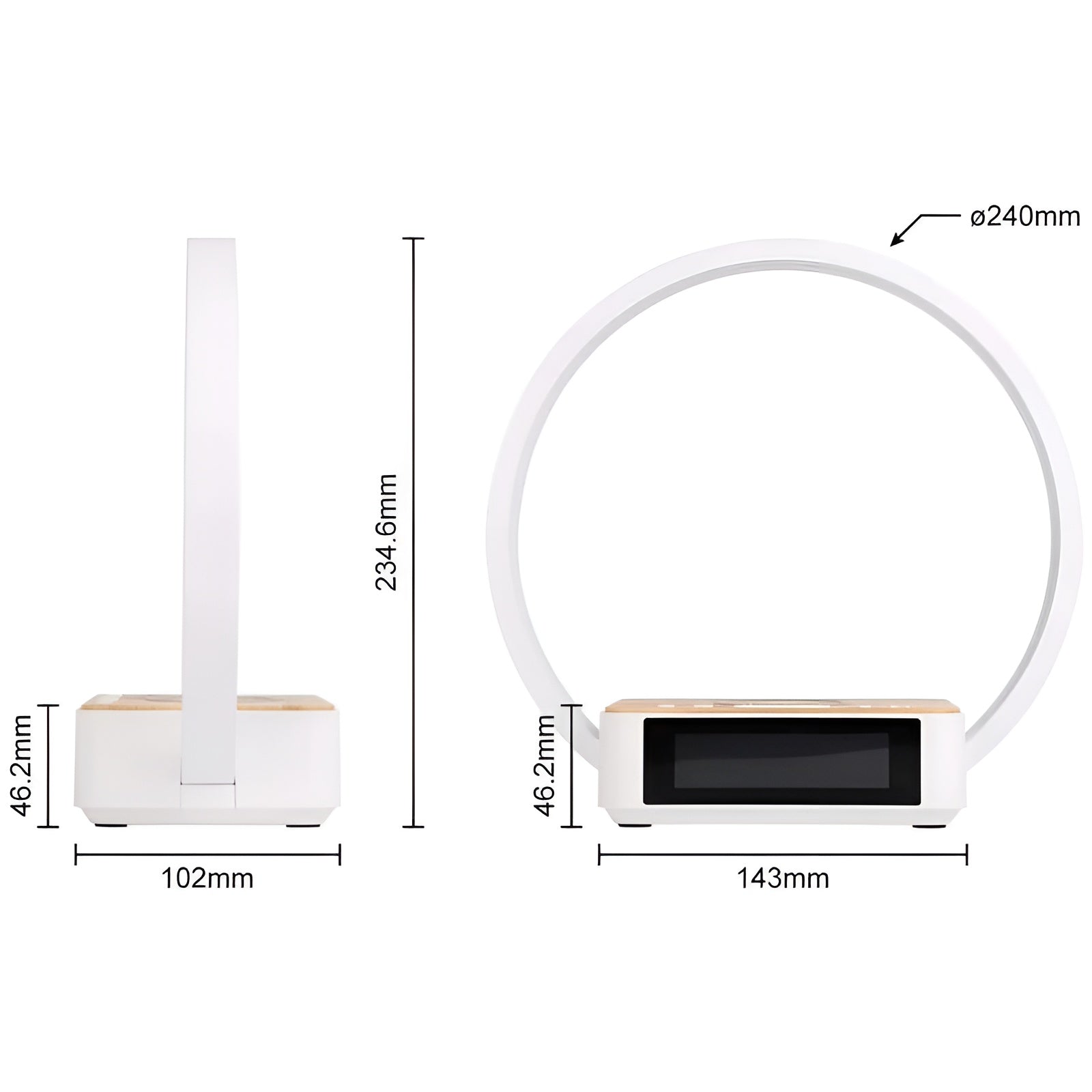 All-in-One Smart Lamp with Wireless Charging & Alarm