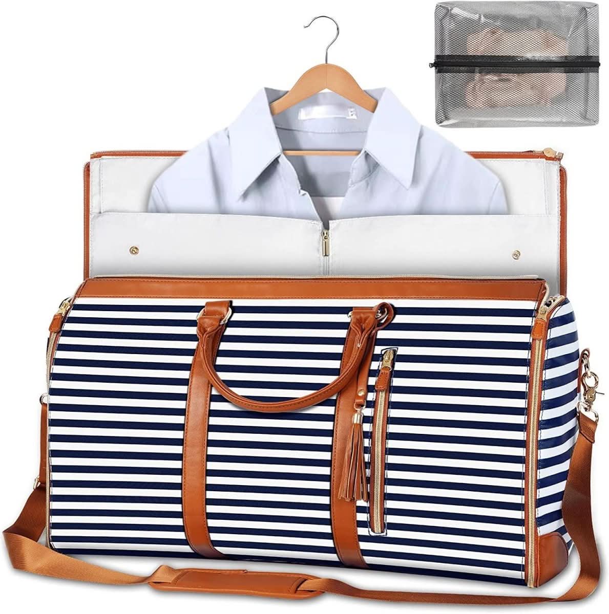 ChicFold – Versatile PU Leather Travel Garment Bag