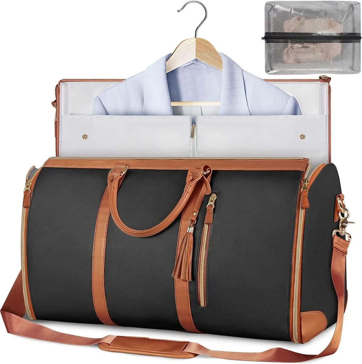 ChicFold – Versatile PU Leather Travel Garment Bag