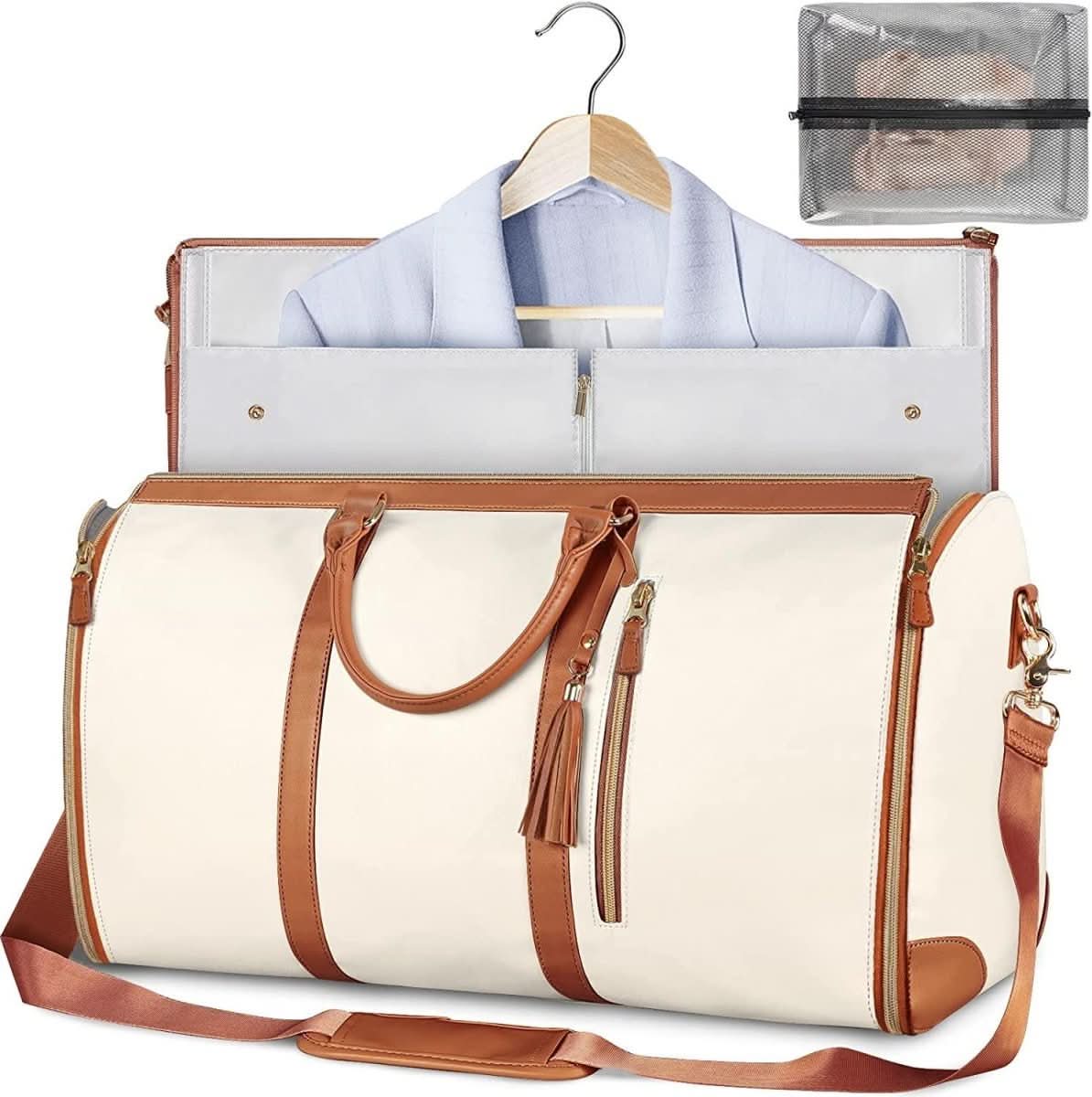 ChicFold – Versatile PU Leather Travel Garment Bag
