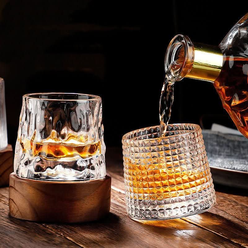 Sophisticated Crystal Tumblers for Whiskey and Cocktails