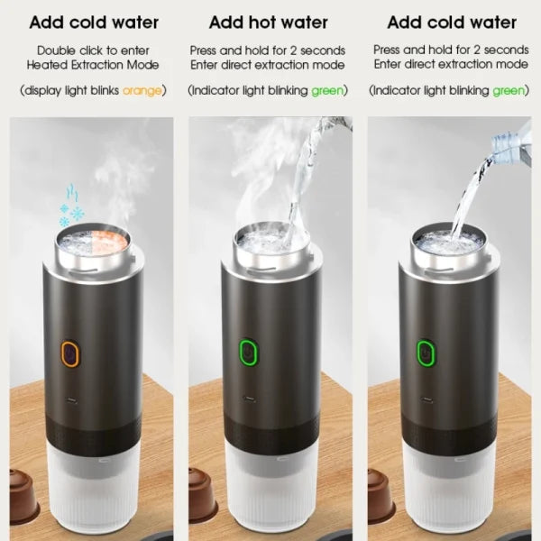 Versatile Espresso Maker - 3-in-1 Portable Coffee System
