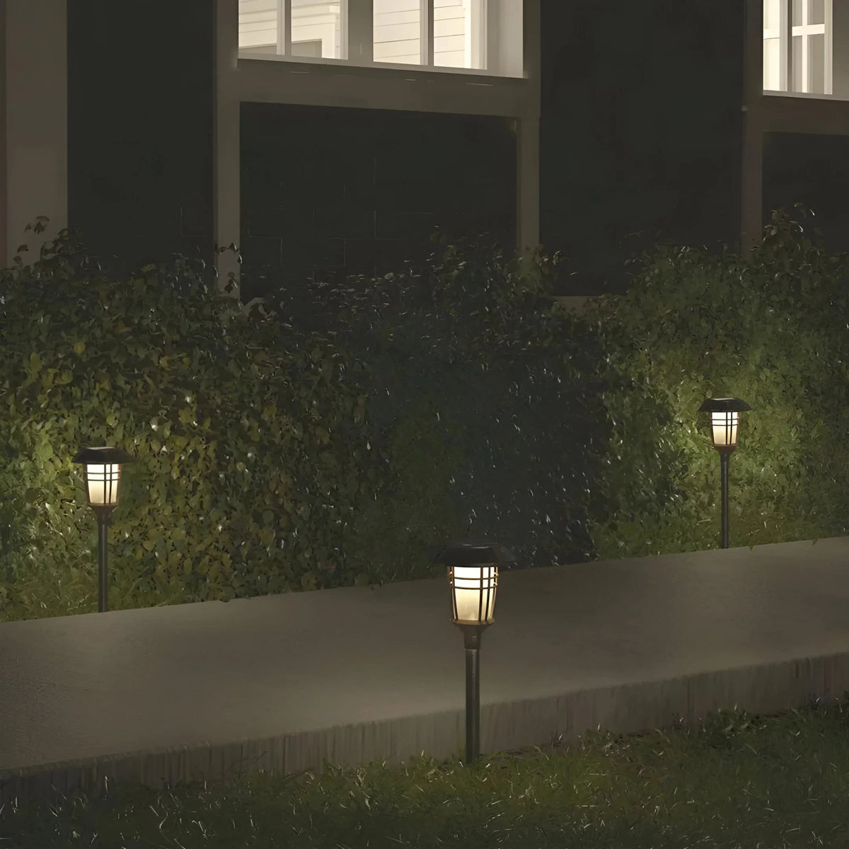 Twilight Radiance | Solar-Powered Flickering Light Set for Gardens