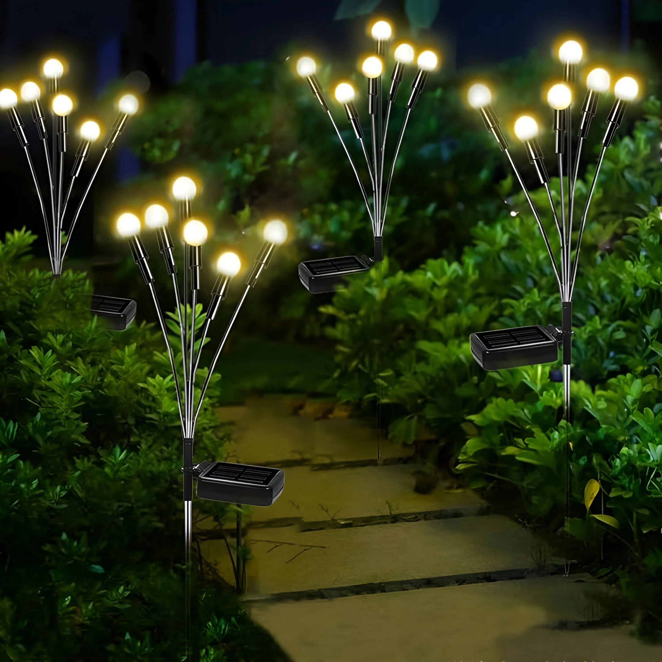 Twilight Twirl | Solar Garden Lights with Automatic Activation