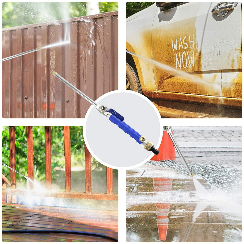 PowerSpray Garden Nozzle | Adjustable High-Pressure Cleaning Tool