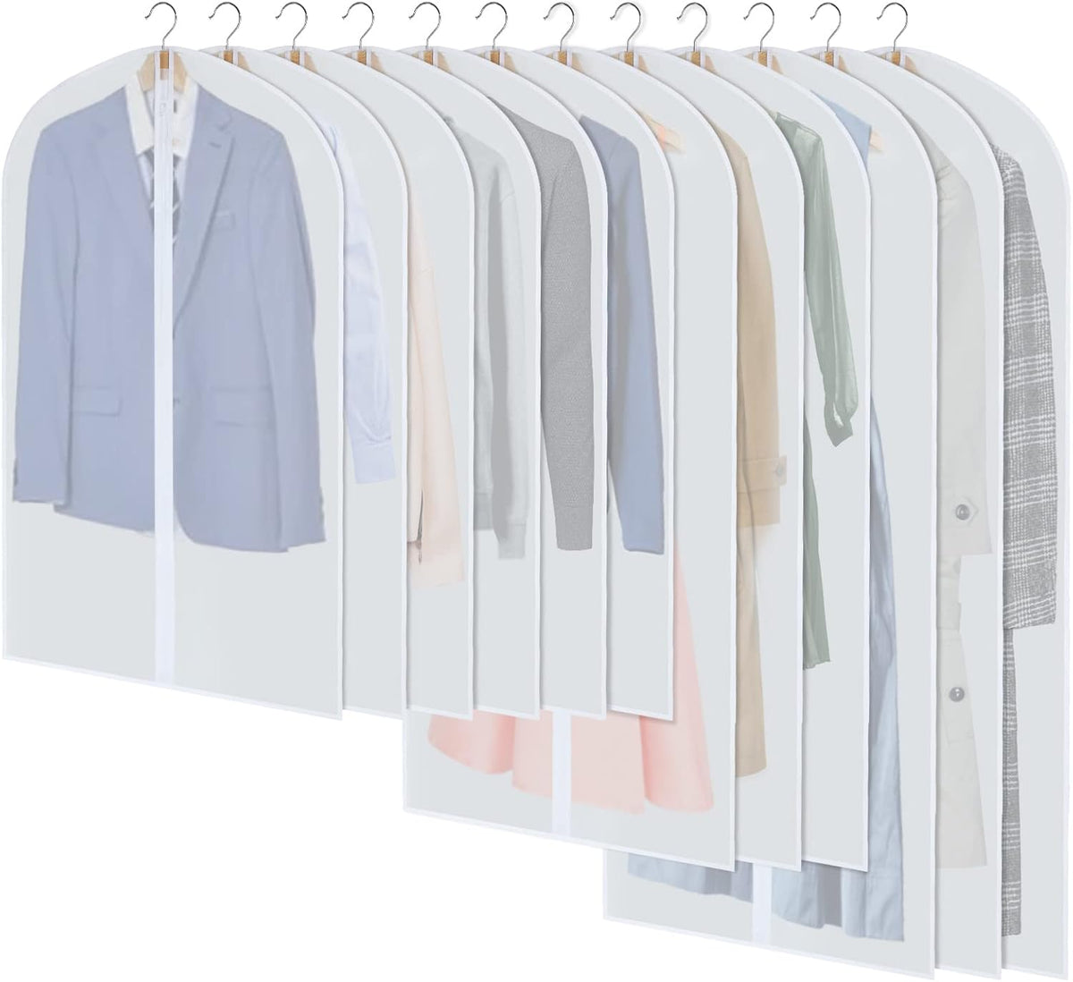 Clothing Protection Bags | Versatile 24-Pack with Zippers