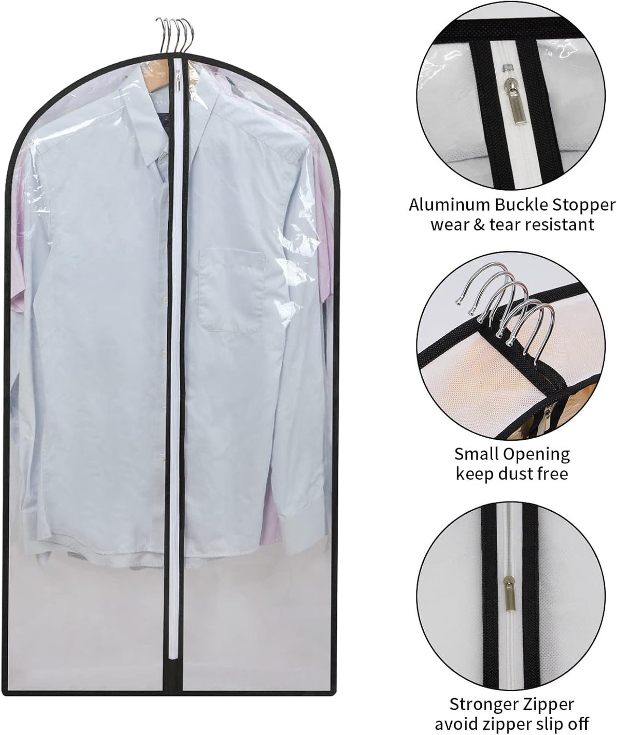 Clothing Protection Bags | Versatile 24-Pack with Zippers